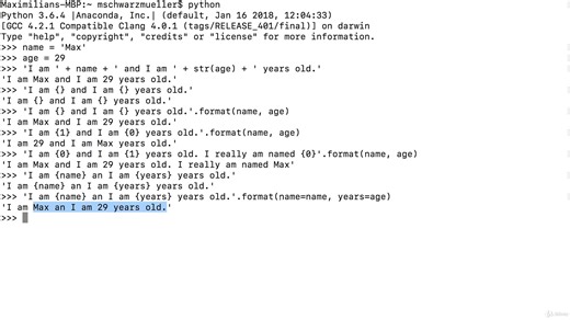 89 - Understanding the format Method