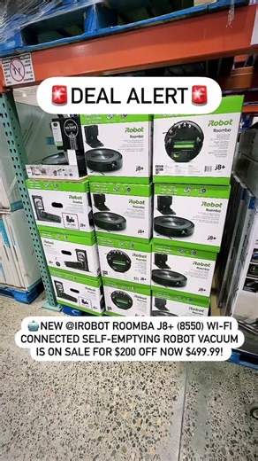 🚨DEAL ALERT🚨 🤖NEW @iRobot Roomba j8 (8550) Wi-Fi Connected Self-Emptying Robot Vacuum is on sale for $200 off now $499.99! 📍Available in @costco warehouses nationwide and online on Costco.com! Promo deal ends 2/26! #irobotpartner . 🙋🏻‍♀️Having an @iRobot Roomba is life changing! We love ours and have it scheduled to run every other day! Amazing on carpet but a must have if you have hardwood floors to help with those dust 🐰! . 🤖 @iRobot Roomba j8 Wi-Fi Connected Self-Emptying Robot Vacuum