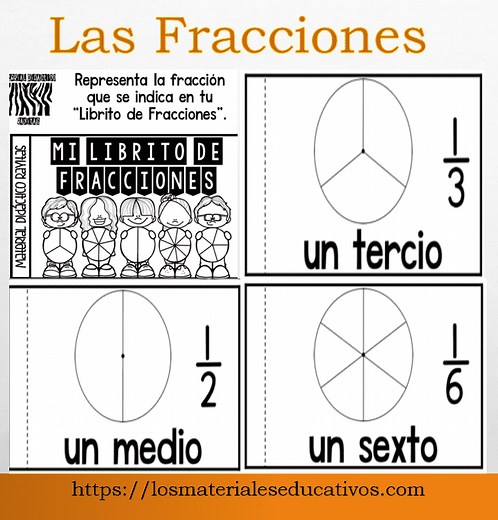 Ejercicios y Actividades de fracciones para niños - Los Materiales Educativos