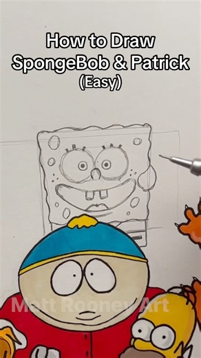 Drawing Spongebob & Patrick
