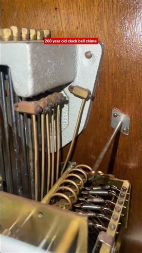 200 year old clock bell chime #chime #antiqueclock #oldclocks #trending #shorts