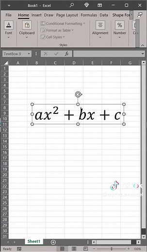 Menuliskan persamaan kuadrat #risalahexcel #microsoftexcel #msexcel #belajarexcel #exceltutorial #exceltips #rumusexcel #rumusmatematika