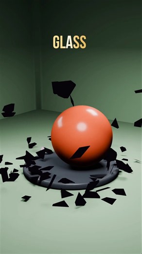 Glass Ball Physics Simulation #shorts