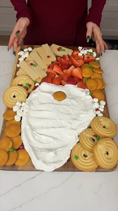 473K views · 544 reactions | Cute Santa dessert board! I make a charcuterie dessert board shaped like Santa using cool whip, strawberries, and cookies. | Alexandra’s Kitchen | Facebook