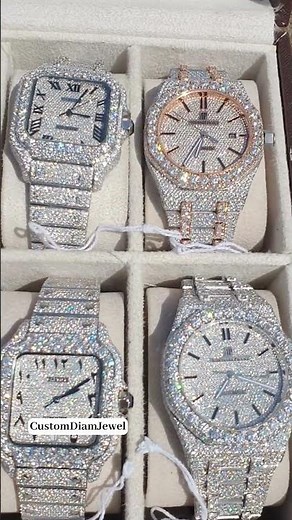 Moissanite Watches | Fully Iced Out Luxury Watches Passes the Diamond Tester