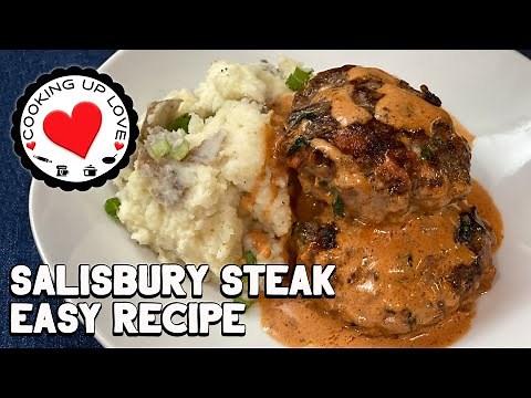 Salisbury Steak With Hamburger Patties | Salisbury Steak Easy Recipe | Ground Beef Recipes