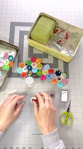 15 minutes condensed into just over 1 minute. This is how I sew my 5/8” hexagons together to make the flowers for my Tussie Mussie pattern. I use one piece of thread (if I don’t break or get I knot it it 😉) and do a scoot between the glued on fabric and the paper hexagon once a side has been sewn together. I slowed it down on these parts so you can see. My hexagons are glue basted and I sew them together using Bottom Line Thread in white which is a 60wt polyester. I have a couple of reels of th