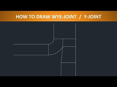 how to draw Y JOINT || WYE JOINT || HVAC DRAFTING