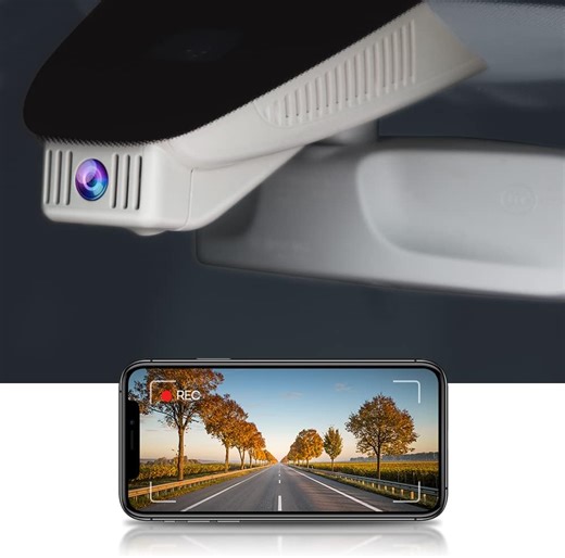 Fitcamx 4K Dash Cam Adapts for Mercedes-Benz GLC W204 W205 & C Class X253 (Model 6105), Integrated OEM Look, UHD 2160P Video, Loop Recording, Built-in WiFi & APP, G-Sensor, Easy to Install, 64GB Card