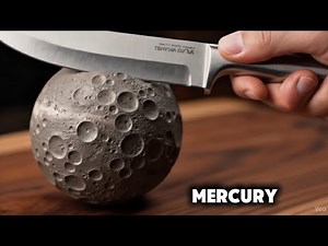 planets of our solar system are smoothly sliced with a sharp ASMR knife | Cosmic Calm