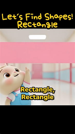 Rectangle Shape Song | 직사각 도형 배우기 🐰