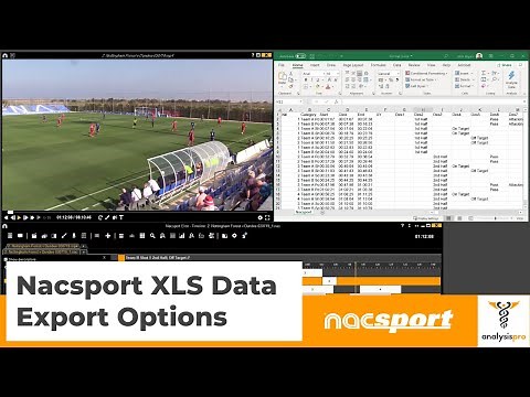 Nacsport Tutorials - XLS Export Options