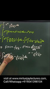 51K views · 872 reactions | Integration with tricks #integration #calculus #CalculusProblems #jeemains #iitjeepreparation #IITJEEPrep #iitjeemains #mritunjaylectures #mritunjaylecturesyoutube | Mritunjay Lectures | Facebook