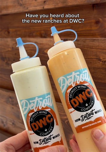 Have you tried the new ranches yet? #detroitwingcompany #howdetroitwings #ranchlover #bestranch #ranchtok