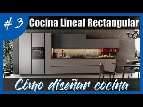 HOW TO DESIGN A KITCHEN: LINEAR rectangular kitchen, the design for a RECTANGULAR kitchen