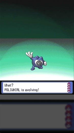 Poliwrath Evolution in Pokemon Platinum #Shorts