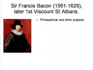 Sir Francis Bacon: 1. Life and Times