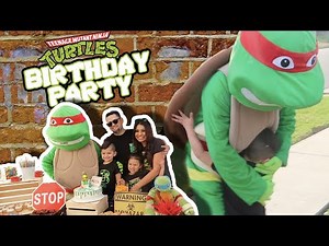 A NINJA TURTLE SHOWED UP TO OUR SON’S BIRTHDAY PARTY