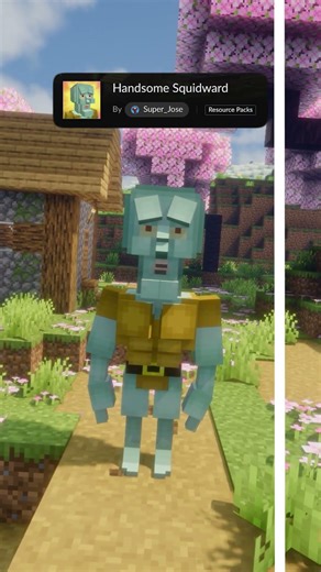 Cool Squidward Texture Pack for Minecraft #minecraft #shorts #texturepacks