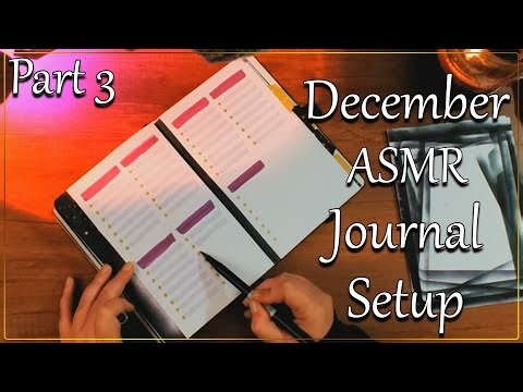 December ASMR Journal Setup Part 3 [Live Replay]
