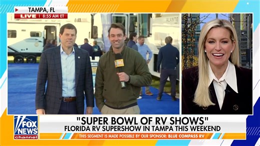 Blue Compass RV founder and CEO Jon Ferrando joins Fox & Friends to talk about the "Super Bowl of RV shows" in Tampa, Florida. | Fox News