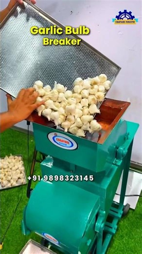🧄 Garlic Peeling Machine + Bulb Breaker Demo | Profitable Lahsun Business 2026 💰‪@CREATUREINDUSTRY‬