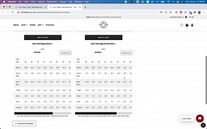 How To Compare Sizing Between Different Products (Desktop)