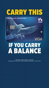 If you have to carry a balance, carry the USAA Rate Advantage Credit Card. | USAA