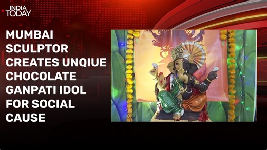 Mumbai sculptor creates unique chocolate Ganesh idol for social cause