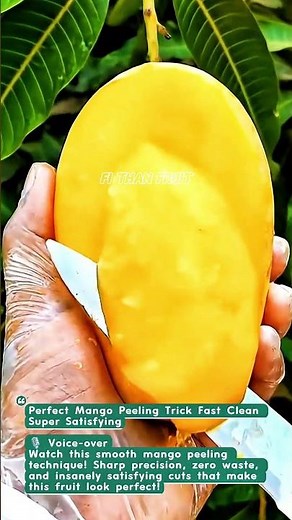 Perfect Mango Peeling Trick Fast Clean Super Satisfying #mango #fruit #cutting