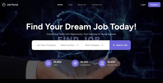 Find the Right Talent – Job Portal Web Design