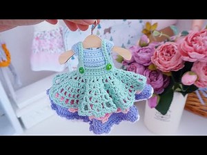 Crochet Kawaii doll dresses 👗 tutorial