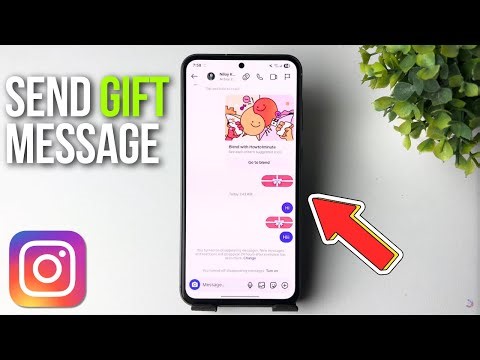 how to send gift message in instagram