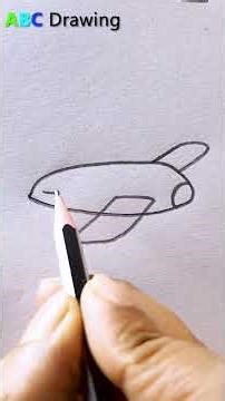 Airplane Drawing in an Easy Way #easy #short #shorts #art