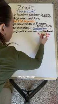 Zoloft (Sertraline) Review for PMHNP students #pmhnp #nursingstudent #psychnp #psychiatricnursing