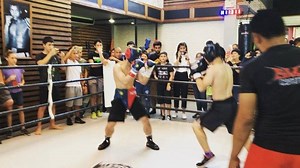 Emmanuel ‘Jimuel’ Pacquiao Jr aggressive in Rd 1 knocks down opponent schoolmate Lucas Carson . It was an action packed bout of just 2 rounds with entire team Pacquiao supporting Jimuel who dreams to represent Phils in the future . #itsintheblood #boxing | Dyan Castillejo