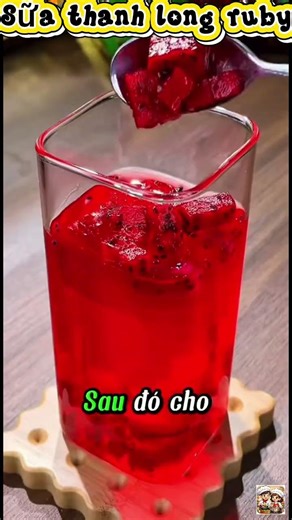 Sữa thanh long ruby cho mùa hè