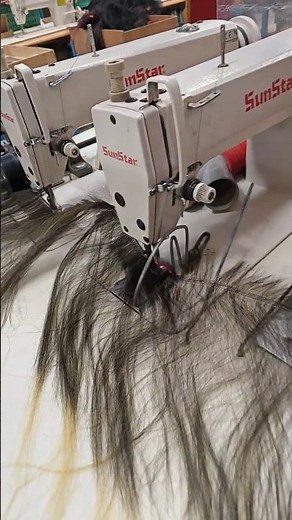 how to make a wig. #machine #sewing