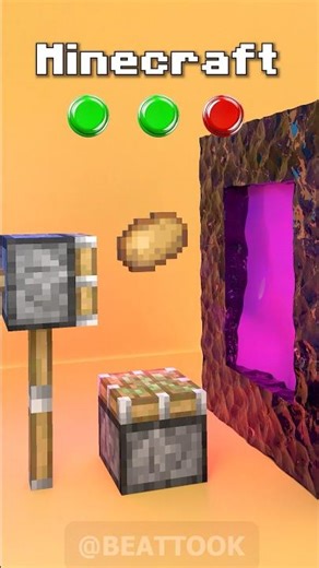 Minecraft vs Real Life in Nether 3D Animation🔥🔥😱