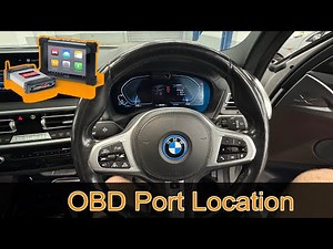 2022 BMW IX3 - Location of the OBD Port