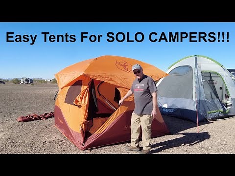 Quick & Easy Set Up Tents For Senior Solo Campers!