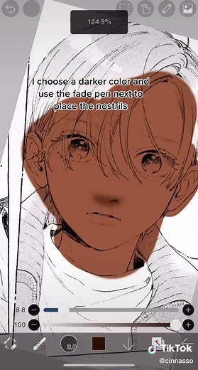 Black Anime Nose Coloring Tutorial