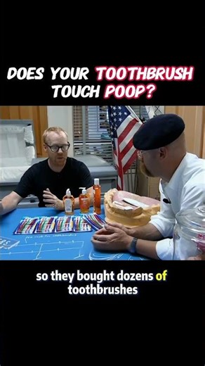 Does your toothbrush touch poop? #mythbusters #experiements #knowledge