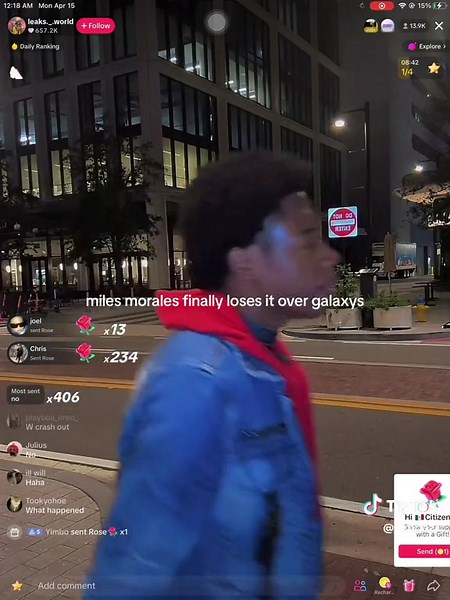 Miles Morales NPC Goes Wild Over Galaxies!