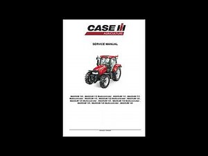 Case IH Maxxum 100, 110, 115, 120, 125, 130, 140 Service Manual
