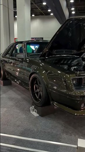 JH Restorations Godzilla Mustang on Forgeline Forged Three Piece CV3C Wheels at Detroit Autorama