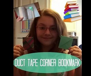 Duct Tape Corner Bookmark