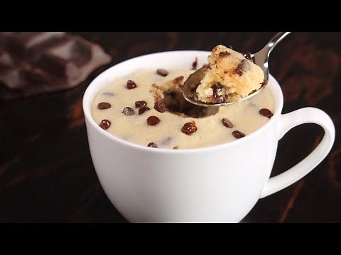 Eggless Cookie Mug Cake | 1 Minute Microwave Cookie | How Tasty Channel