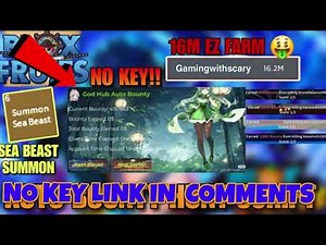 Best Blox Fruits God Hub Auto Bounty Script *No Key* // Auto Bounty Hunt, Auto Hope Server, Auto Nex