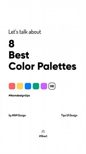 Color Palettes UI Design Tips #Short